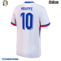 Camisa de Futebol França Kylian Mbappe #10 Equipamento Secundário Europeu 2024 Manga Curta
